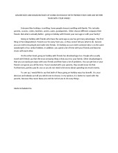 essay about holiday with family