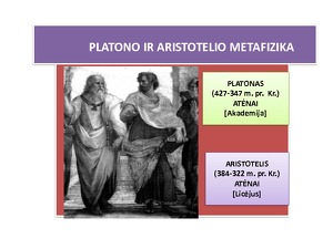 Platono Ir Aristotelio Metafizika Mokslobaze Lt