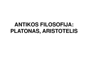 Platonas Ir Aristotelis Mokslobaze Lt