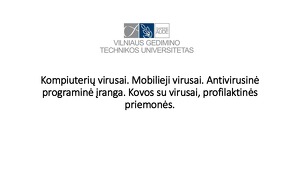 Kompiuterių Virusai Mobilieji Virusai Antivirusinė Programinė įranga Mokslobaze Lt