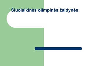 Siuolaikinės Olimpinės Zaidynės Mokslobaze Lt