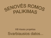 Senovės Romos Palikimas - Mokslobaze.lt