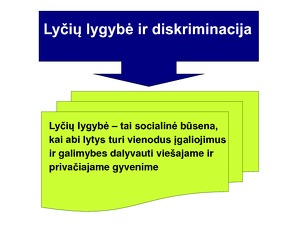 Lycių Lygybė Ir Diskriminacija Mokslobaze Lt